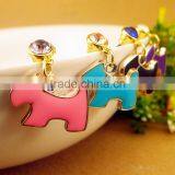 Cute Dolphin Pendant for Phone Dustproof Fashion Mobile Jewelry Accessory With Crystals thumbnail-6