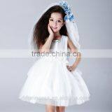 2017 Santi Kids Angel Dress White Flowers Princess Baby Girl Summer Dress thumbnail-4