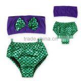 Kids Children Cosplay Swimsuit Bikini Swimwear Bathing Suit Beach Wear Mermaid Swimsuit thumbnail-1