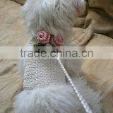 Small Dog Crochet Harness Vest With Handnade Matching Leash thumbnail-3