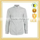 Stripe Slim Fit Long Sleeve Dress Shirt With Collar Button thumbnail-1