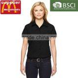 Women Office Working Clothes Short Sleeve Polo Shirt Ladies Work Uniform Style Made in China thumbnail-2