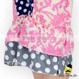 Summer Child Punjabi Suits Polka Dots Ruffle Short Sleeve Little Girl Bodysuit Shorts Type One Piece Jumpsuit thumbnail-5