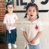 S17099A Children Clothing 2017 New Summer Short Sleeve Girls t Shirt thumbnail-4