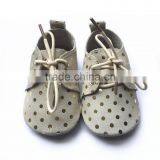 Suede Moccasins Tie Baby Shoes Camp Leather Baby Shoes thumbnail-4