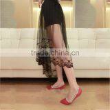 European Style Leopard Chiffon Gauze Skirts Long Skirts Length Skirt thumbnail-3