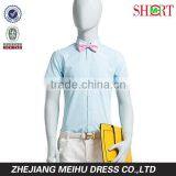 Elegant Small Size Slim Fit Men's Thick Short Sleeve Shirt thumbnail-1