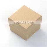 Kraft Brown Paper & Sponge Jewelry Ring Earrings Gift Boxes Square Natural thumbnail-1