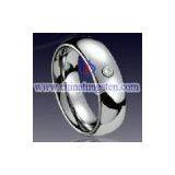 Tungsten CZ Stone Ring thumbnail-1