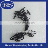 black string seal tag with plastic clip