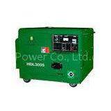 Air-Cooled Electric Silent Diesel Generator , 3KW 110V - 240V