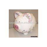 Ceramic Piggy Bank With Spring Design