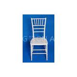 Modern White Resin Chiavari Chair , Dining Silla Tiffany