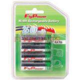 1.2V AA2500mAh Ni-MH Rechargeable Battery