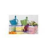Ceramic Spooner Mug With Dot Design thumbnail-1