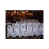 Satin Self Tie Chair Cover , Bag Chair Cover