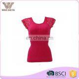 Breathable Comfortable Body Shaping Lace Short Sleeve Seamless Shaper Camisole thumbnail-1