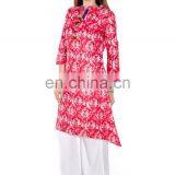 Manufacturer of Woman 100% Cotton Kurta Collar Neck A Line thumbnail-4