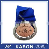 classic tri sports metal lace medal for souvenir