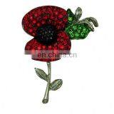 Promotional China Manufacture Poppy Brooch Pin thumbnail-1