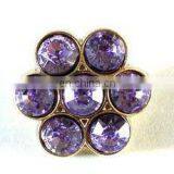2013 Fashion Metal Sparkly Rhinestone Flower Button