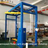 In-line Automatic Rotary Arm Pallet Stretch Ring Wrapping Machine For Bags thumbnail-2