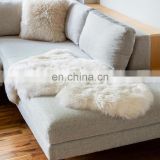 Household modern bedroom soft sheepskin shaggy rattan faux fur rug