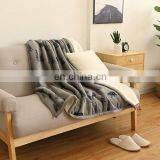 100% Polyester Sherpa Flannel Blanket Two Sides Brushed Cozy Fleece Throw thumbnail-4