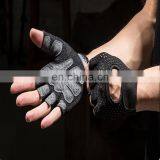 Hampool Ventilated Fitness Weight Lifting Training Leather Gym Gloves thumbnail-6