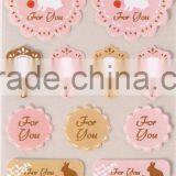 Lovely Creative Cloth Stickers, PVC Sticker