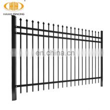5ftx8ft, 6ftx8ft Spear Top Black Metal Fence Panels