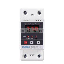 Digital Voltage Relay 40A 60A 63A Din Rail Adjustable Protection Over Under Automatic High Low Voltage Protect Protection