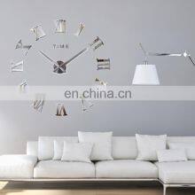 Large DIY Decorative Frameless 3d Home Office Roman Numerals Wall Sticker Clock Decals thumbnail-4