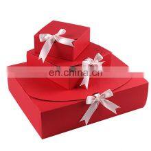 Cheap Price Ribbon Close 3 Piece Corrugated Origami Fold up Shipping Gift Packaging Box thumbnail-3