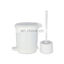 Super Cheap Promotion Product Pedal Bin and Toilet Brush Plastic Bathroom Set thumbnail-1