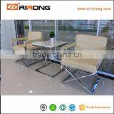 Cheap Modern Metal Frame Leather Office Reception Table thumbnail-3