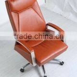 High Back Genuine Leather Luxury Chair Item A902 thumbnail-3