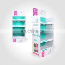 Manufacturer Floor Type Advertising High Quality Cardboard Display Racks Printed Paper Display Cabinet Stand Shelf Counter thumbnail-5