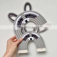 Hot Sale Macrame Animal Character, Raccoon Nursery Decor Boho Nursery Baby Room Wall Decoration Vietnam Supplier thumbnail-1