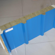 100mm Rock Wool Sandwich Panel Sandwich Composite Board For Roof thumbnail-4