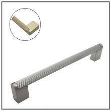 Knurled Cabinet Handles Cabinet Pulls Aluminum Handles Knurled Drawer Pulls Gold and Black Oxidation Finish With Diamond Pattern thumbnail-2