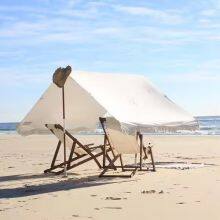 Commercial Beach Gazebo With Heavy-Duty Wooden Frame and Waterproof Roof, for Resort Rental Business and Beach Club thumbnail-2
