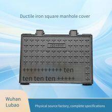 Lubao Manufacturer of Ductile Iron Square Manhole Covers 500*1000 for Valves, Municipal Street Lights, Heavy - Duty Power and Communication Manholes thumbnail-1