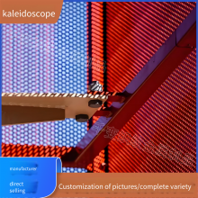 Customized Fine - Textured Woven Protective Mesh, Luxury Mesh Screen Partition, Modern Stainless - Steel Ceiling and Curtain Wall for Hotels thumbnail-5