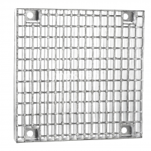 Hot-dip Galvanized Steel Grating for Ground Surfaces and Trenches, Serrated Surface Grating Bars thumbnail-1