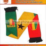 Promotional Custom Knitted Fans Gift Wholesales Scarf,jacquard Knitting Pattern Scarf thumbnail-2