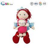 a Mom With Red Hair Plush Soft Dolls Toys for Holiday Gift thumbnail-2