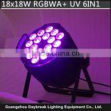 18 RGBWA UV Led Par6in1 Light Factory Wholesale Cheap Price 18*18w High Brightness Top Quality