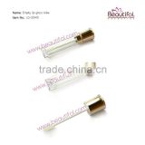 High end lip gloss tube with brush, empty clear cosmetic packaging lip gloss containers