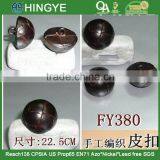 Genuine Leather Shank Button thumbnail-1